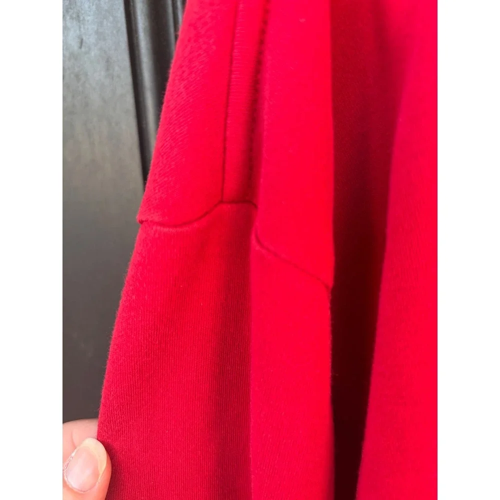 Polo Ralph Lauren Mens XL Red Long Sleeve Cotton Polo Shirt Navy Blue Pony Logo - Picture 9 of 9